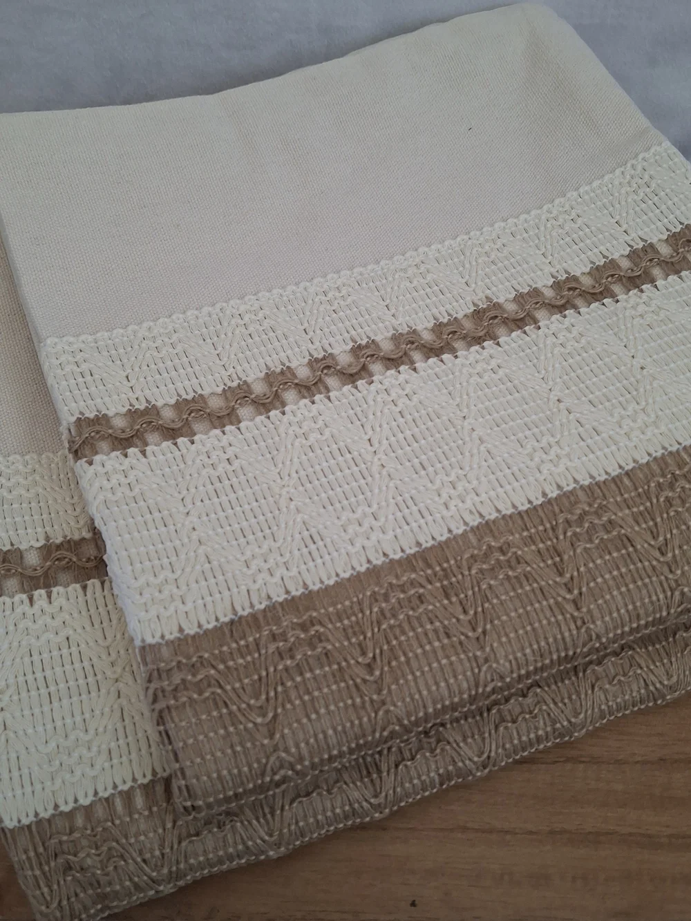 Hittun Boho Throw Pillow Covers Set of 2 Linen Farmhouse Pillow Covers 18x18